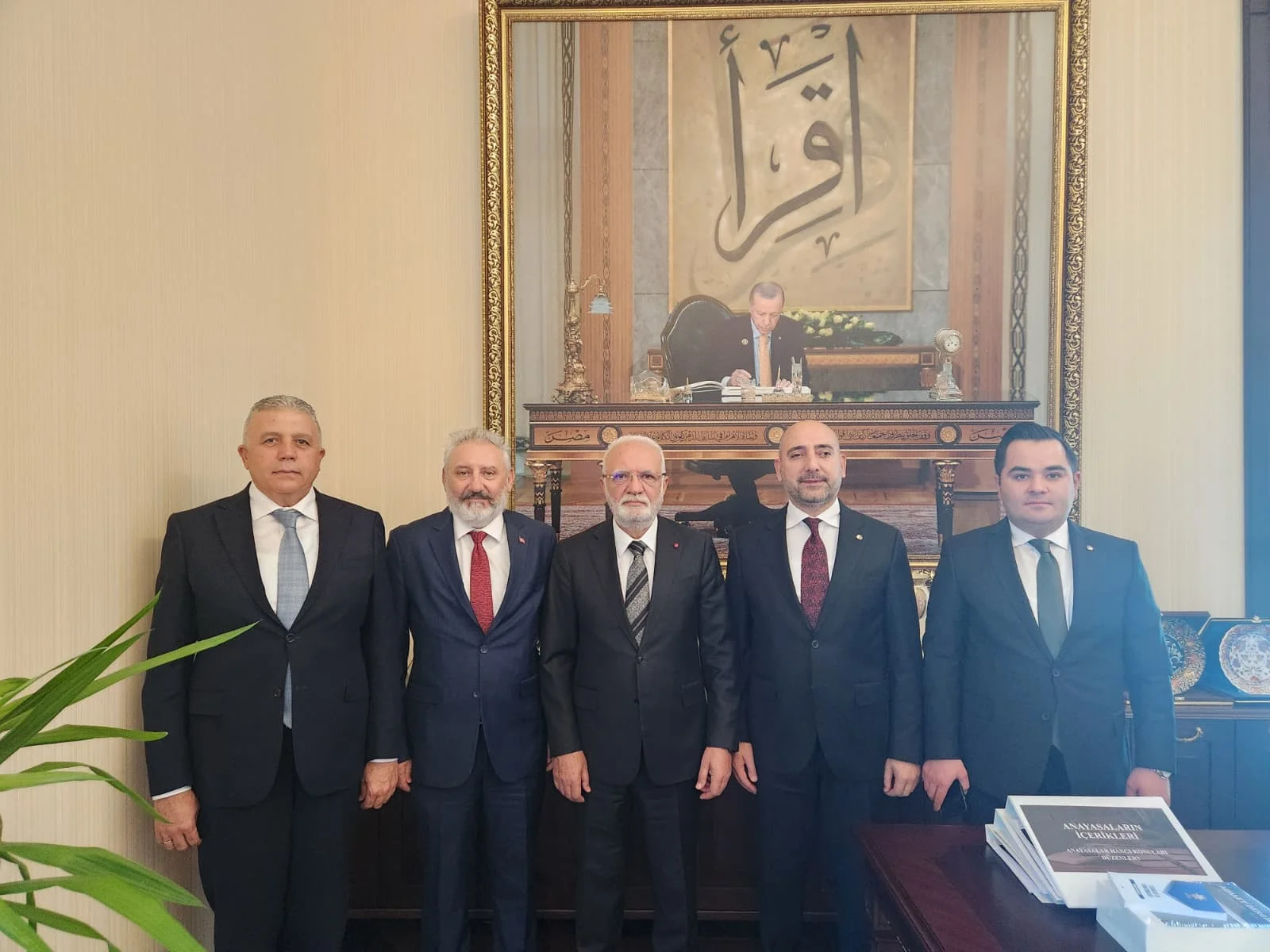 KTB Başkanı Bağlamış ve beraberindeki heyetten AK Parti’li Elitaş’a ziyaret