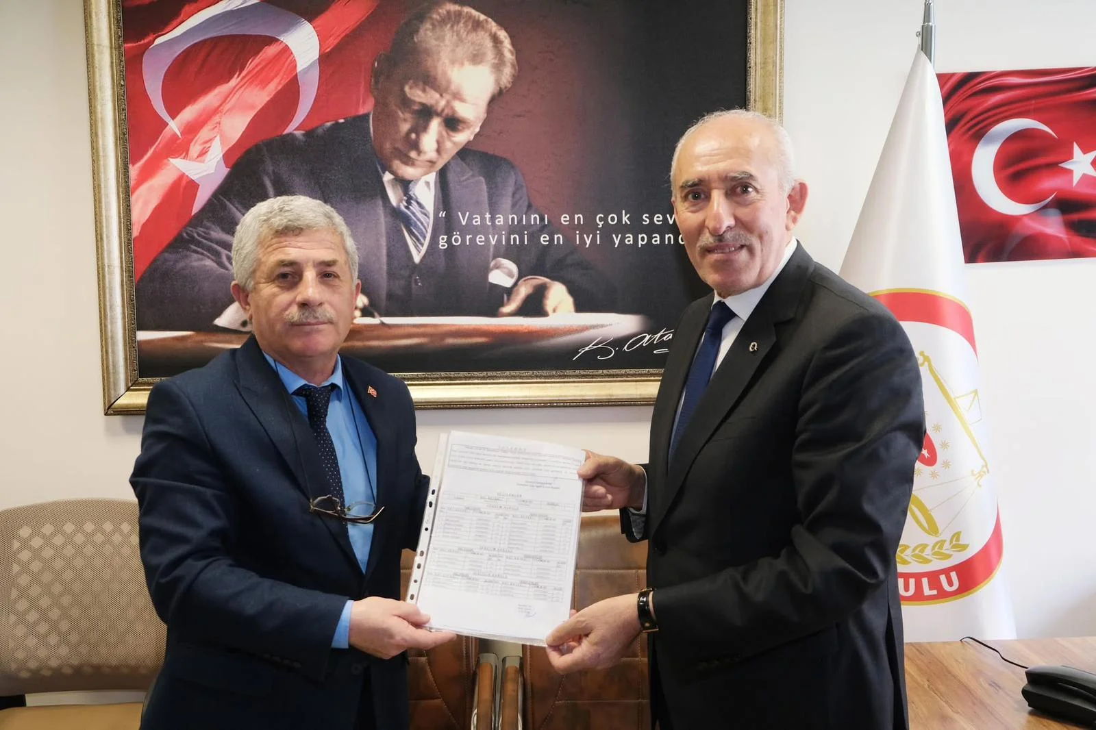 KESOB Başkanı Odakır, mazbatasını aldı